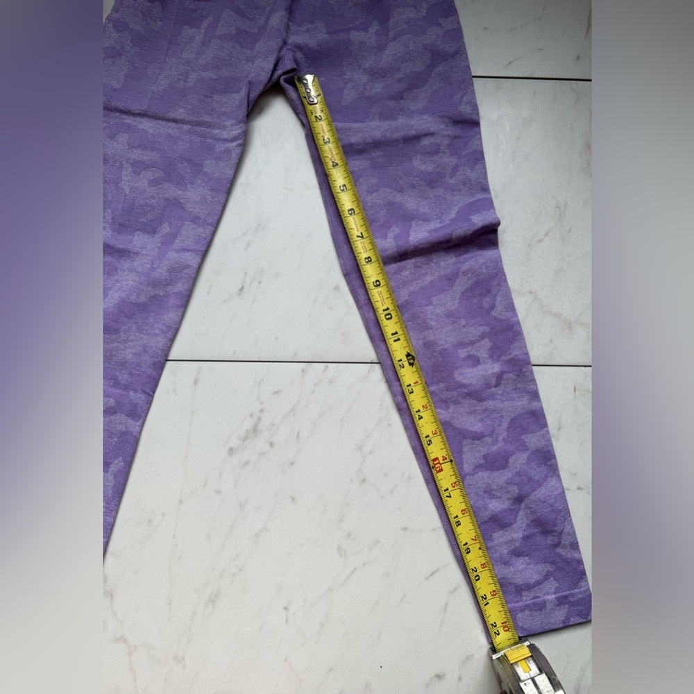 NVGTN Purple Camo High Waisted Leggings; size medium - Picture 3 of 5